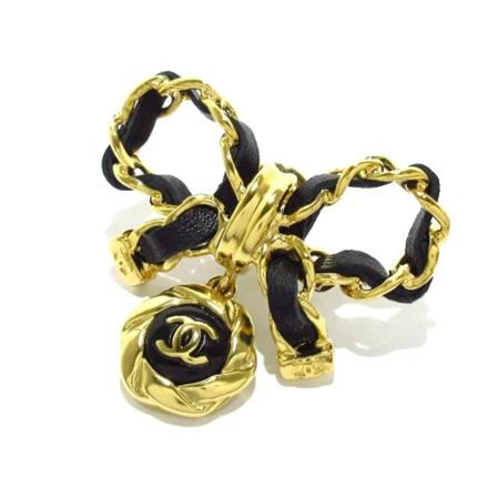 Chanel Vintage Pre-owned Brooch gul, Dam Vintage Smycken, Dam, Storlek: ONE SIZE