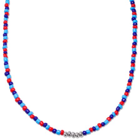 Amalfi | Tricolour Beaded Necklace for Men - Beaded necklaces