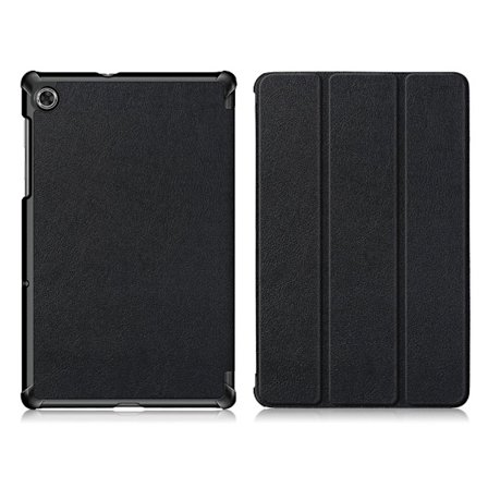 Lenovo Tab M10 HD Gen 2 tri-fold flipfodral i läder - Svart