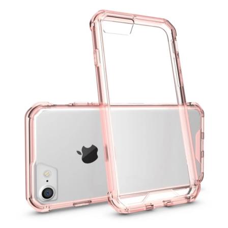 Tyylikäs iskunkestävä hybridikotelo LEMAN - iPhone SE 2020 Rosa