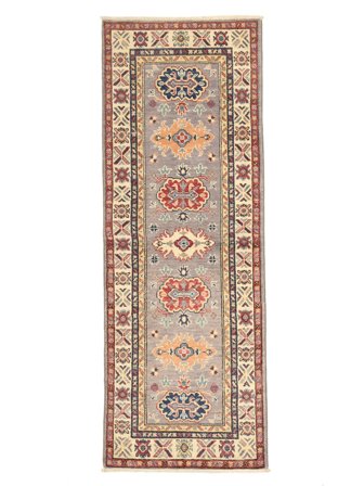 Kazak Fine Rug Oriental Runner (Wool, Afghanistan)