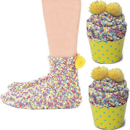 2box Cosy Socks Soft Comfortable Warm Fluffy Home Socks for Women Girls Gift