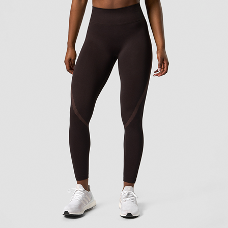 ICANIWILL Impact Seamless V-shape Tights, Dark Brown