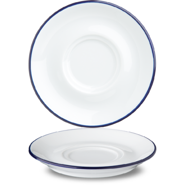 Kaffefat blå kant G. Benedikt Retro 14cm