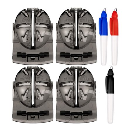 4 st golfboll justeringsverktyg bollmarkering klämma & 3 st golfboll markör