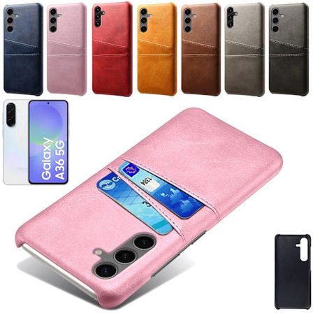 Samsung Galaxy A36 skal 2 kort fack rosa -
