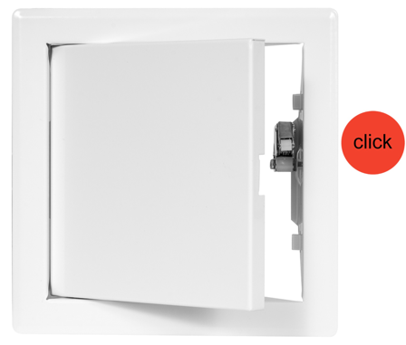 Europlast RLMP2020 Inspeksjonsluke Metall, Klikk, 200x200 mm