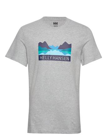 Nord Graphic T-Shirt T-shirt Grå Helly Hansen