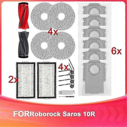 Reservedele til Roborock Saros 10R robotstøvsuger