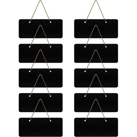 10 st Mini Griffeltavla 18 x 8 cm Mini Rektangel Skiffer Mini Krittavlor