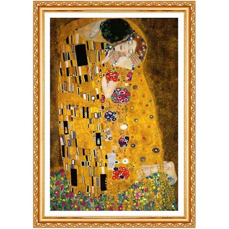 Full Diamond 5D DIY diamantmaling Gustav Klimt The Kiss Broderi Korssting Rhinestone Maleri Dekor Gave-FX-