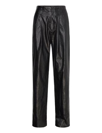 Glazed Pleat Pants - Raina Designers Trousers Suitpants Black Rabens Sal R