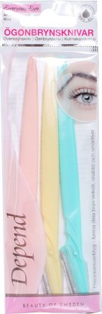Depend Øjenbrynsknive 3-pak, Makeup, Tilbehør, Øjenbrynstrimmere