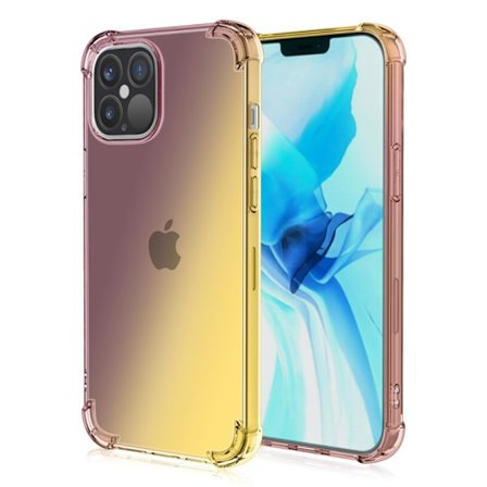 SKALO iPhone 15 Pro Max Gradient Extra strong TPU-skal - Svart/Gul