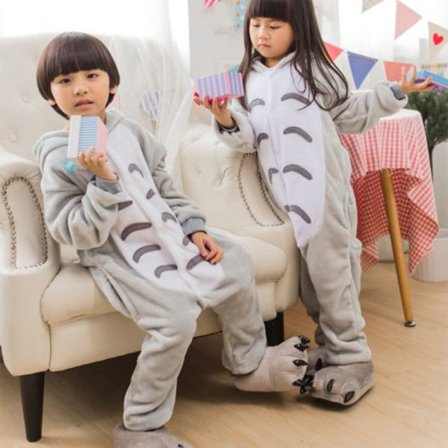 Børne tegneserie Sød hættetrøje Pullover Bodysuit Pyjamas Jumpsuit vY
