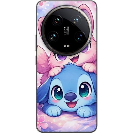 Kompatibel Mobilcover til Xiaomi Xiaomi 14 Ultra Sød kawaii illustration med pink og blå fantasidyr, store øjne og bløde farver perfekt til børne