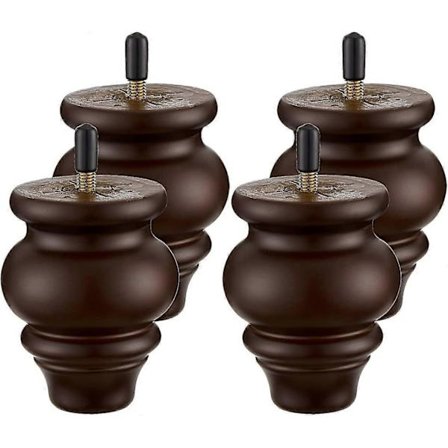 Sofaben - Møbelben 8,9 cm, runde sofaben - Træmøbelfødder, reservedele til sofa, træstoleben, til møbler eller gør-det-selv-projekter