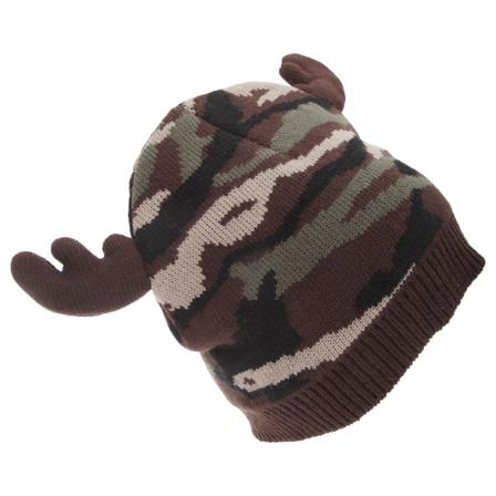 Floso Herr Camo Mönster Vinter Mössa Hatt Med Älghorn På