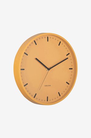 Karlsson - Veggklokke Cool Retro - Gul - Veggklokker & bordklokker - Fra Homeroom