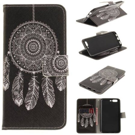 Plånboksfodral Oneplus 5 - Drömfångare Vit/Svart