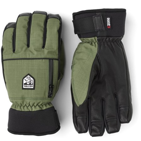 Hestra Czone Pointer Short - 5 Finger Men ski gloves Green 11