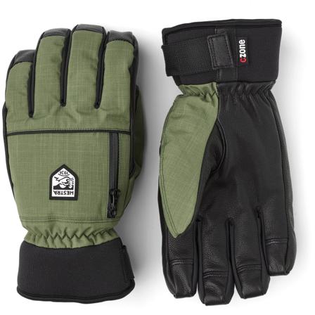 Hestra Czone Pointer Short - 5 Finger Men ski gloves Green 7