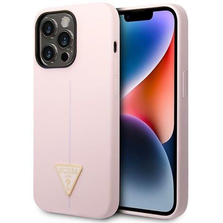 Guess Silikon Triangel iPhone 14 Pro 6,1" Fodral - Lila