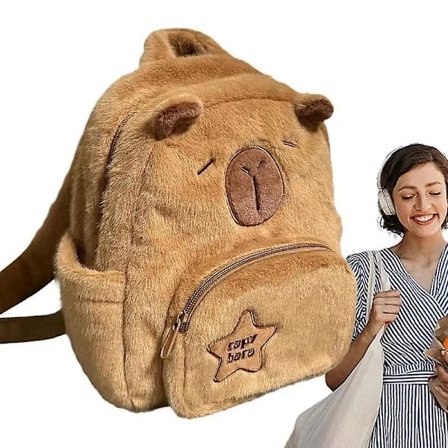 Rygsæk Capybara Rygsække til Børn og Voksne Sød Letvægts Rygsæk