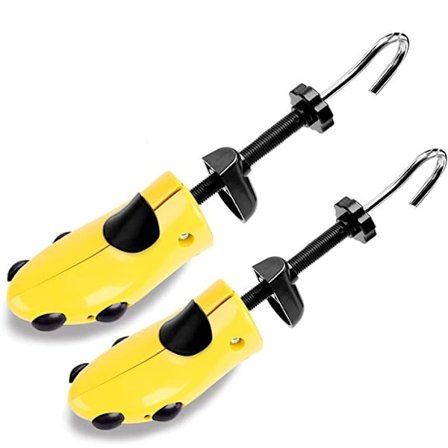 Skostrækker til kvinder og mænd, 4-vejs skoudbreder til damer, skoindsæt til at udvide vristen, stræk længde, bredde og højde med 8 knopper til 