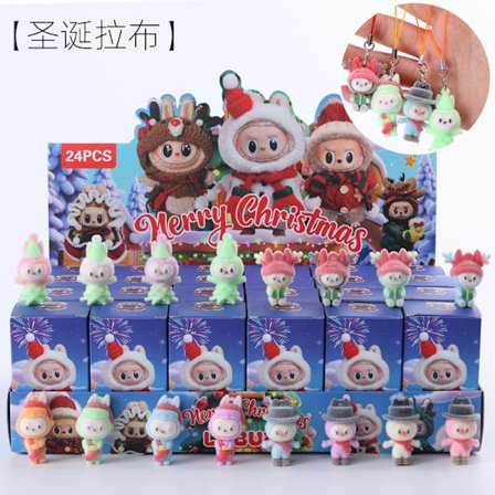 Monster Julekalender 2025, Hollow Joy Hængende Dekorationer & Trendy Legetøj Blind Box Gaveæske, Juledukkeudgave