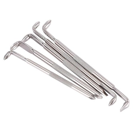 Broppe 5 kpl Z-tyyppinen ruuvimeisseli L-muotoinen 90 asteen suorakulmainen kyynärpäätaivutus Phillips/litteä suurennuksella