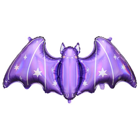 Folieballong Fladdermus Lila 120x51cm - Halloween Dekoration - Kalaslagret.se