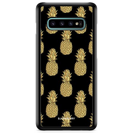 Bjornberry Skal Samsung Galaxy S10 Plus - Guldiga Ananas
