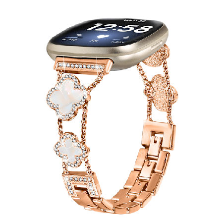 Cloverlink-armband för Fitbit Versa 3/4/Sense 2