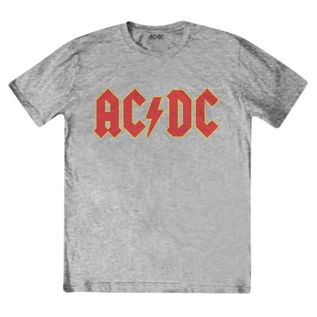 AC/DC Barn/Barn Logo Heather T-shirt 3-4 år Grå