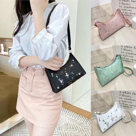 Retro Casual naisten olkalaukku MUSTA black