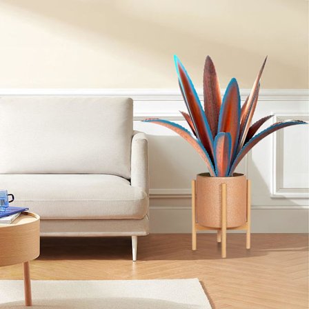 Tykkere vindtett metall agave hagekunst metallplante