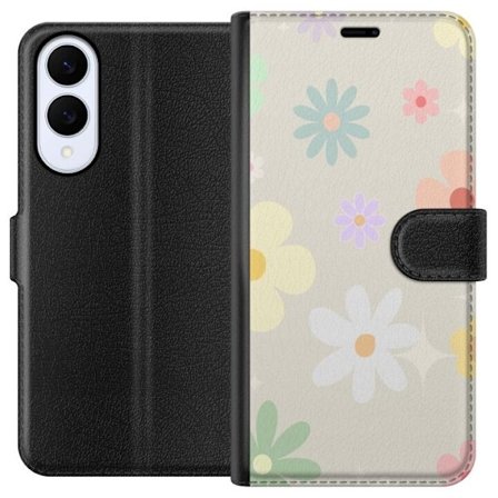 Plånboksfodral till Samsung Galaxy S25 Edge med fejdande blommor