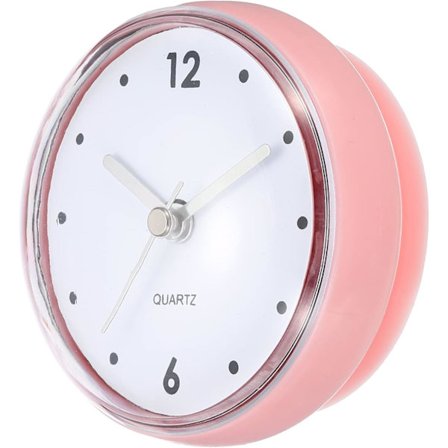 Vedenkestävä WC-kello, paristokäyttöinen äänetön seinäkello