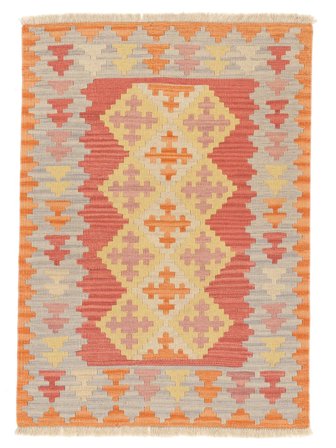 Hand Woven Kilim Qashqai Rug 84X117 Orange/Brown Small