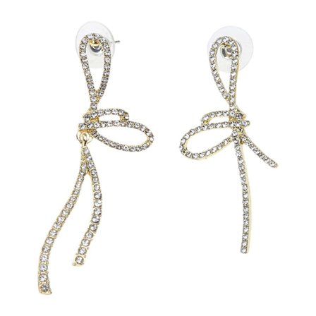 Fashionabla Örhängen med Nitar Legering Rosett Örhängen Öronstift Bekväm att Bära Öronstift Öronhänge Perfekt Gåva för Kvinnor