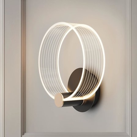 LED Vegglamper, 10W Akryl Dekorative Vegglys Armaturer, ZQKLA