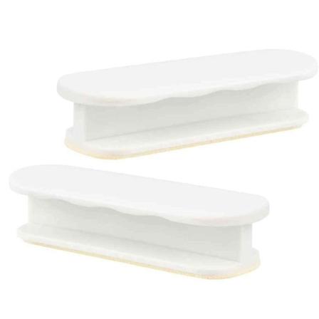 Dörrhandtag - Självhäftande Vit 2-pack Vit