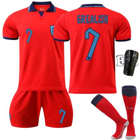 2022 Qatar World Cup England Borta Fotbollströja Set Xs