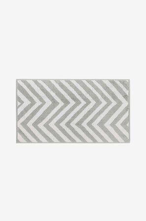 L'essentiel - Pikkupyyhe lankavärjätty Chevron - Harmaa - Käsipyyhkeet - 33X33 - - Homeroom