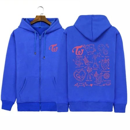 Twice Kpop Album Print Hættetrøje Sweatshirts Langærmet Pullover Tøj Lynlås Hættetrøje Mænd Kvinder Retro Stil Hip Hop Rap Lynlås