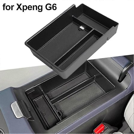 ABS+PVC Central Console Armrest Förvaringsbox för Xpeng G6 Central Container