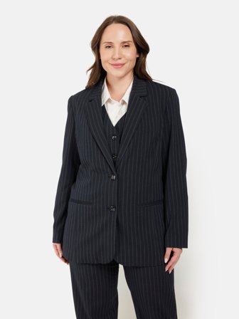 CISO - Blazer - Sort - Nålestribet