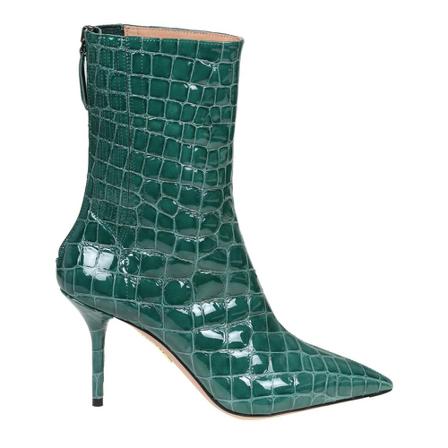 Aquazzura, Heeled Boots Zielony, Kobieta, Rozmiar: 38 EU