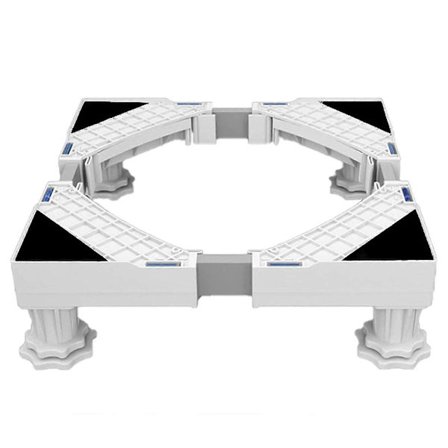 Tvättmaskinsställ, Sockel för tvättmaskin Torktumlare Kylskåp, Justerbar längd, last 300kg Anti Vib (FQ)‘-MM